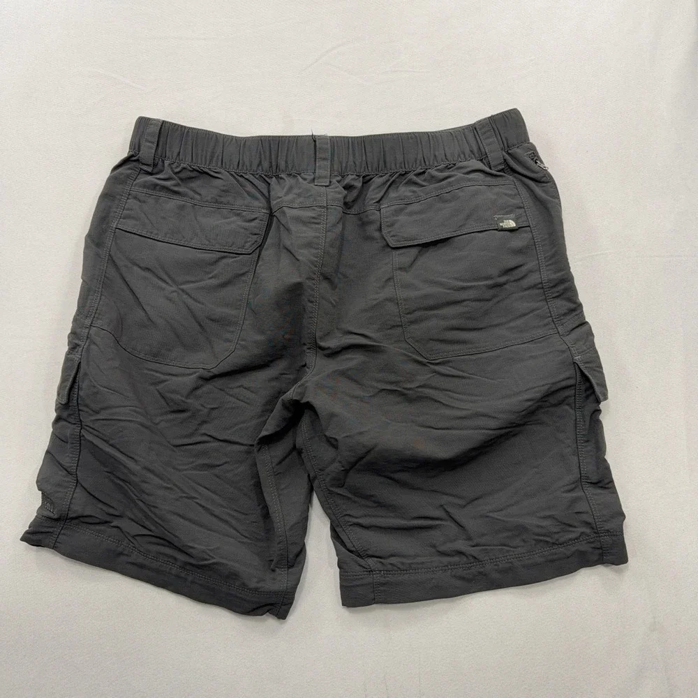 The North Face Cargo Shorts Belted Hiking Outdoor Dark Grey Mens Size Large
